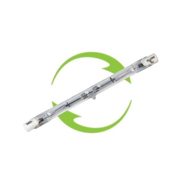 EKSAVE Halogenlampe R7S 230W (3100lm, 2700K Warmweiß) – Dimmbar, 118mm Lang, Für Sicherheits- & Studioleuchten