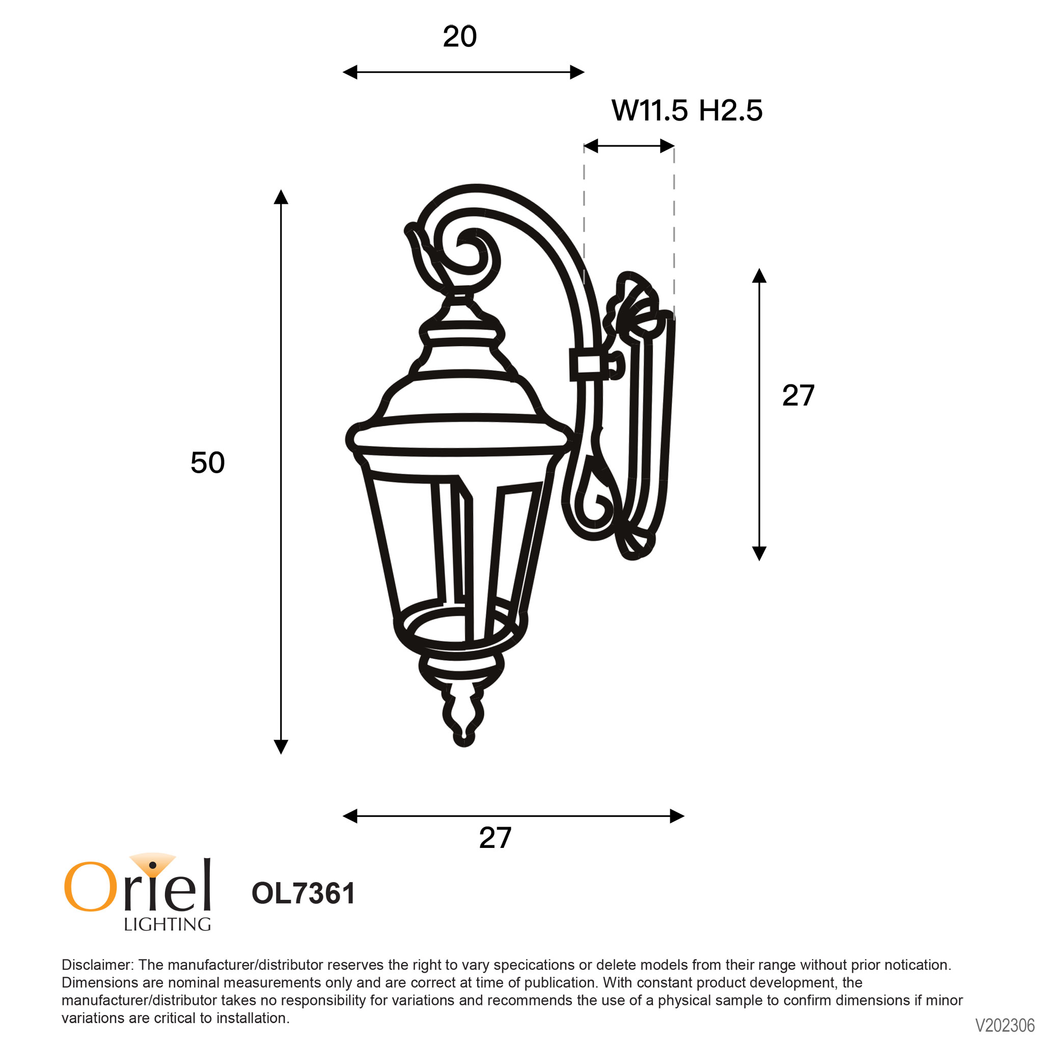 BRISTOL WALL LIGHT - Image 3