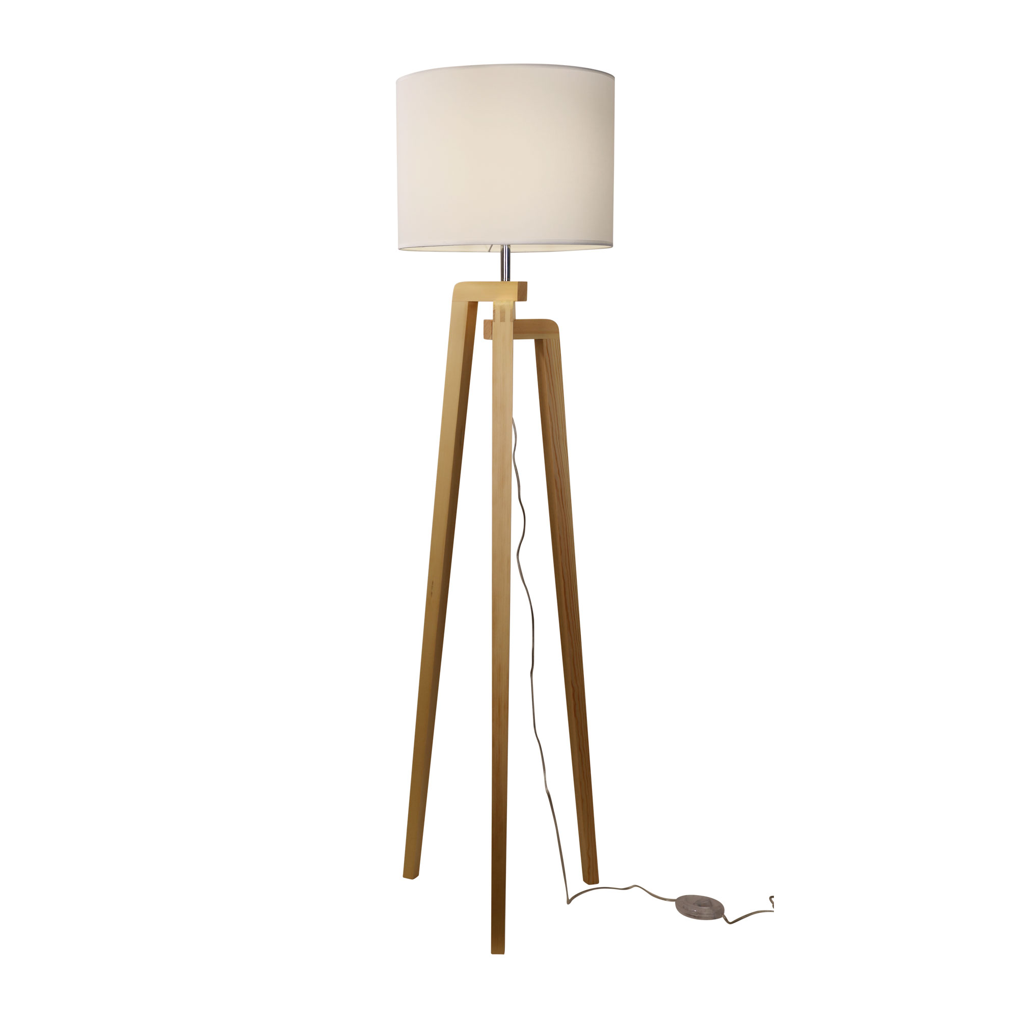 LUND COMPLETE FLOOR LAMP WHITE - Image 4