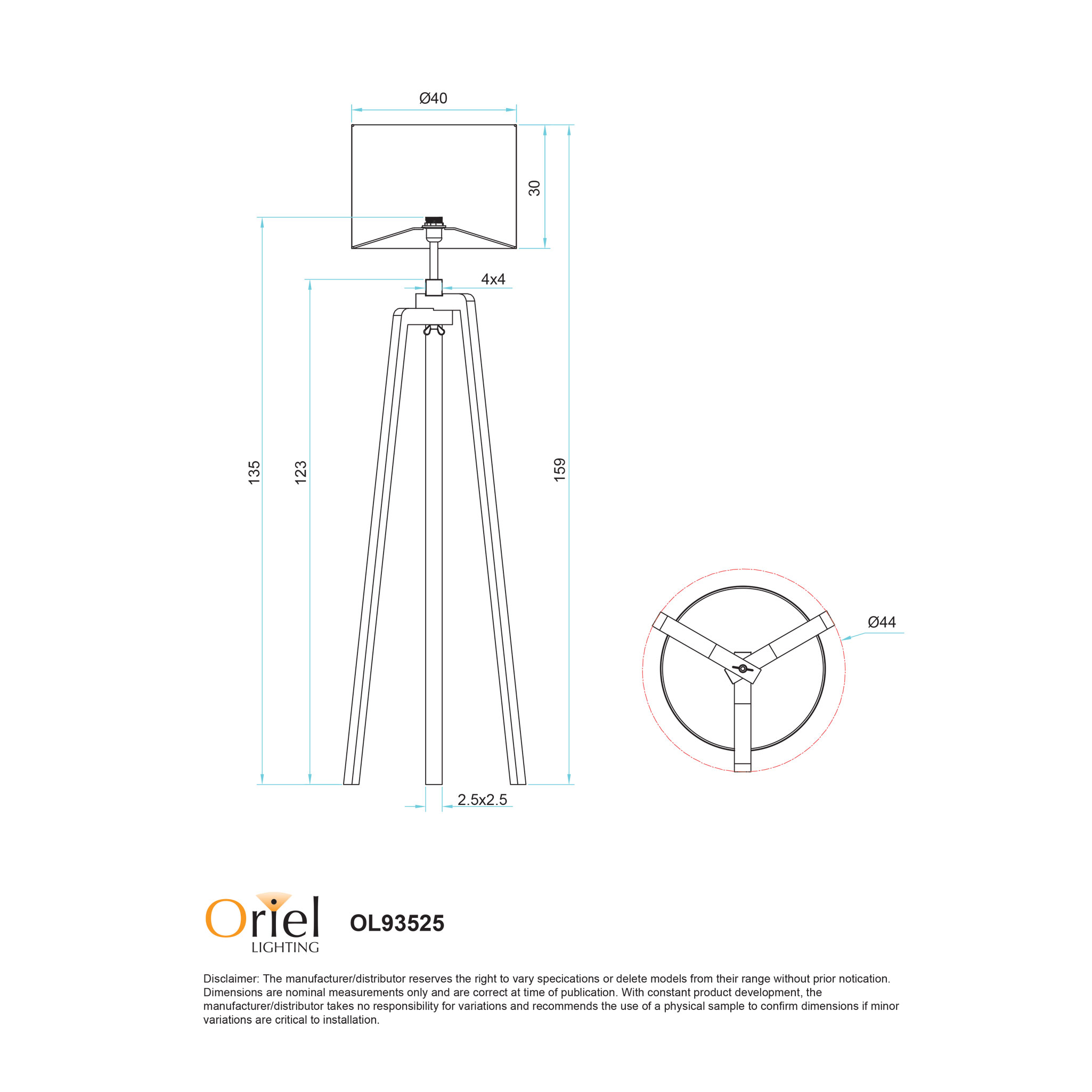 LUND COMPLETE FLOOR LAMP WHITE - Image 6