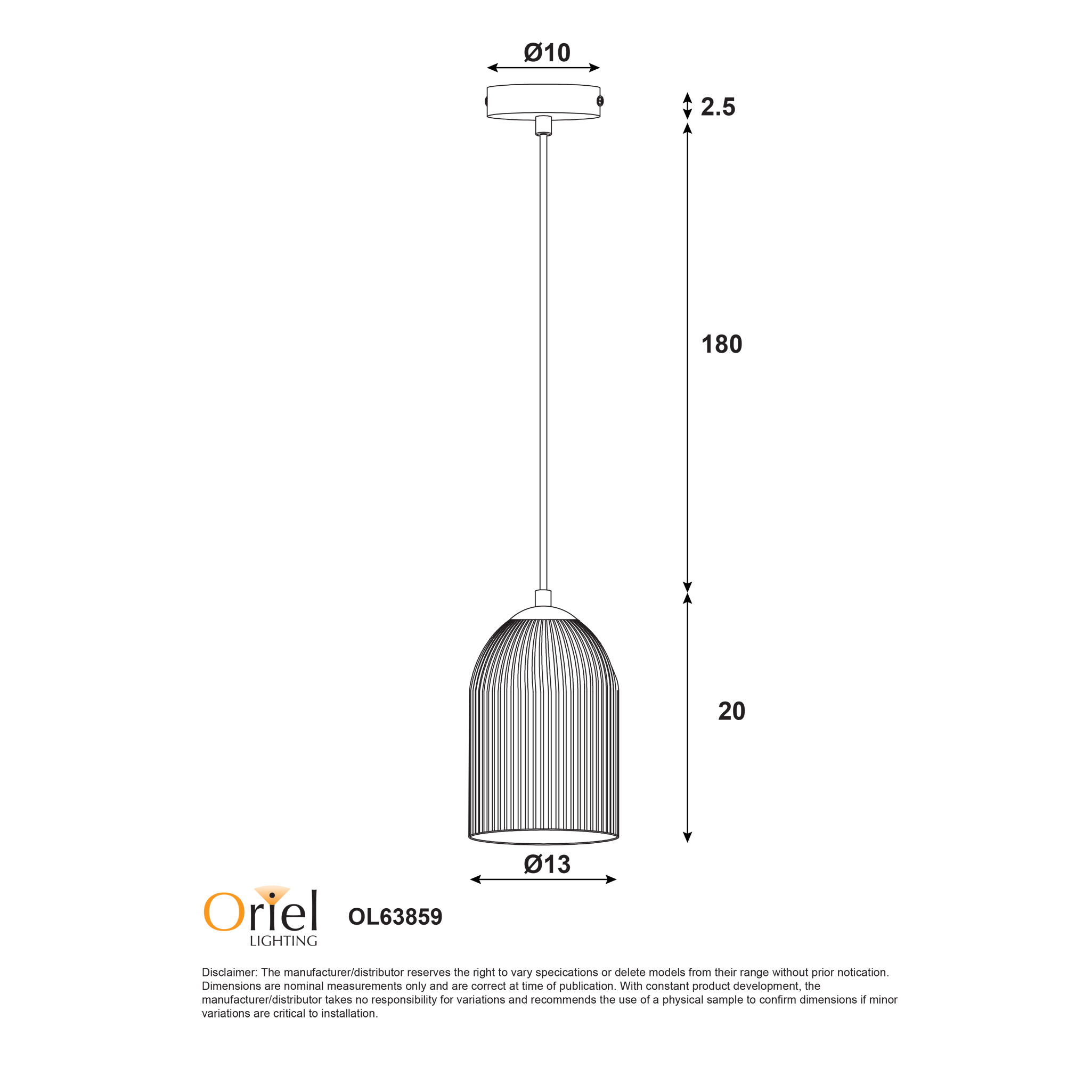 ARLEY PENDANT WHITE - Image 4