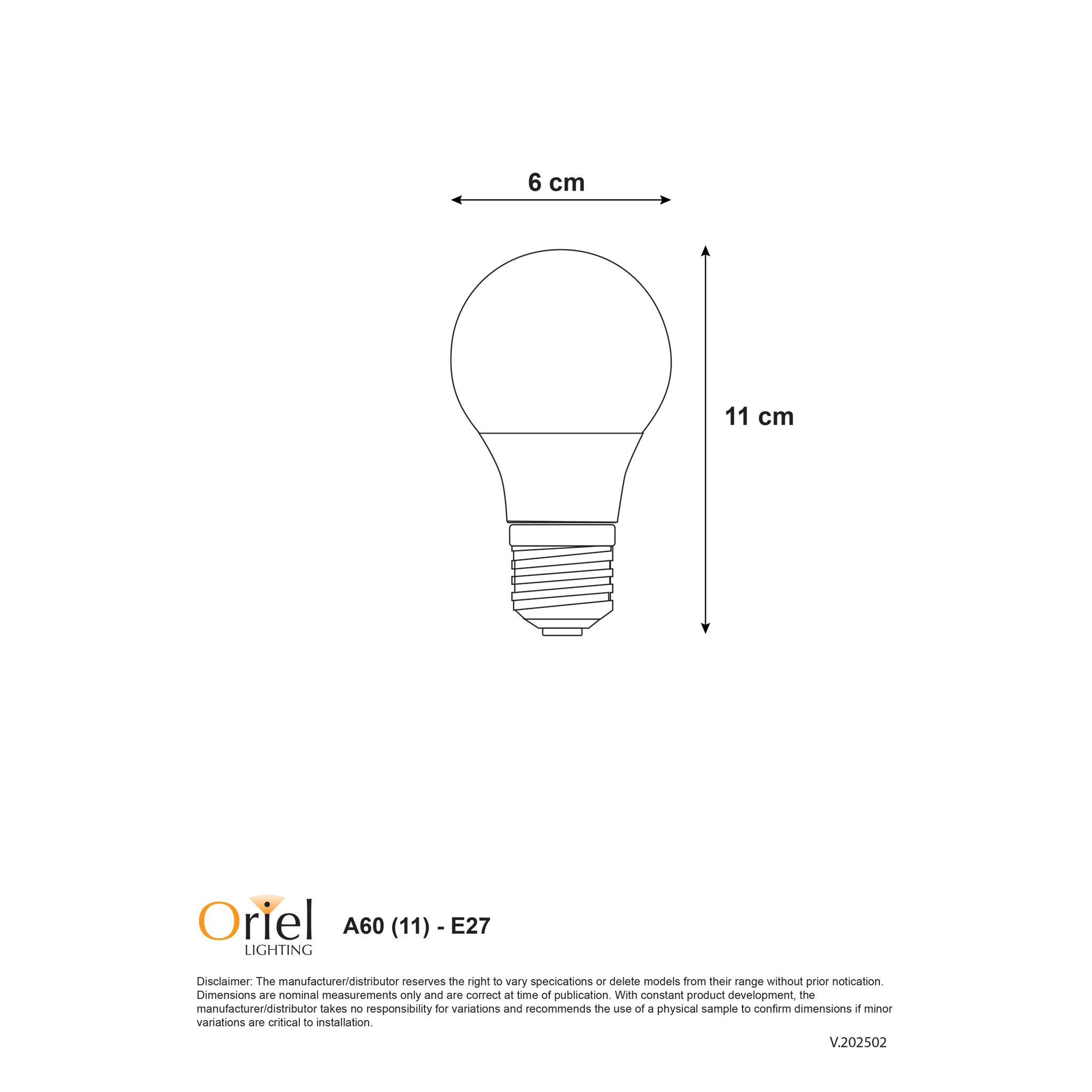 9W A60 LED B22 4000K - Image 2
