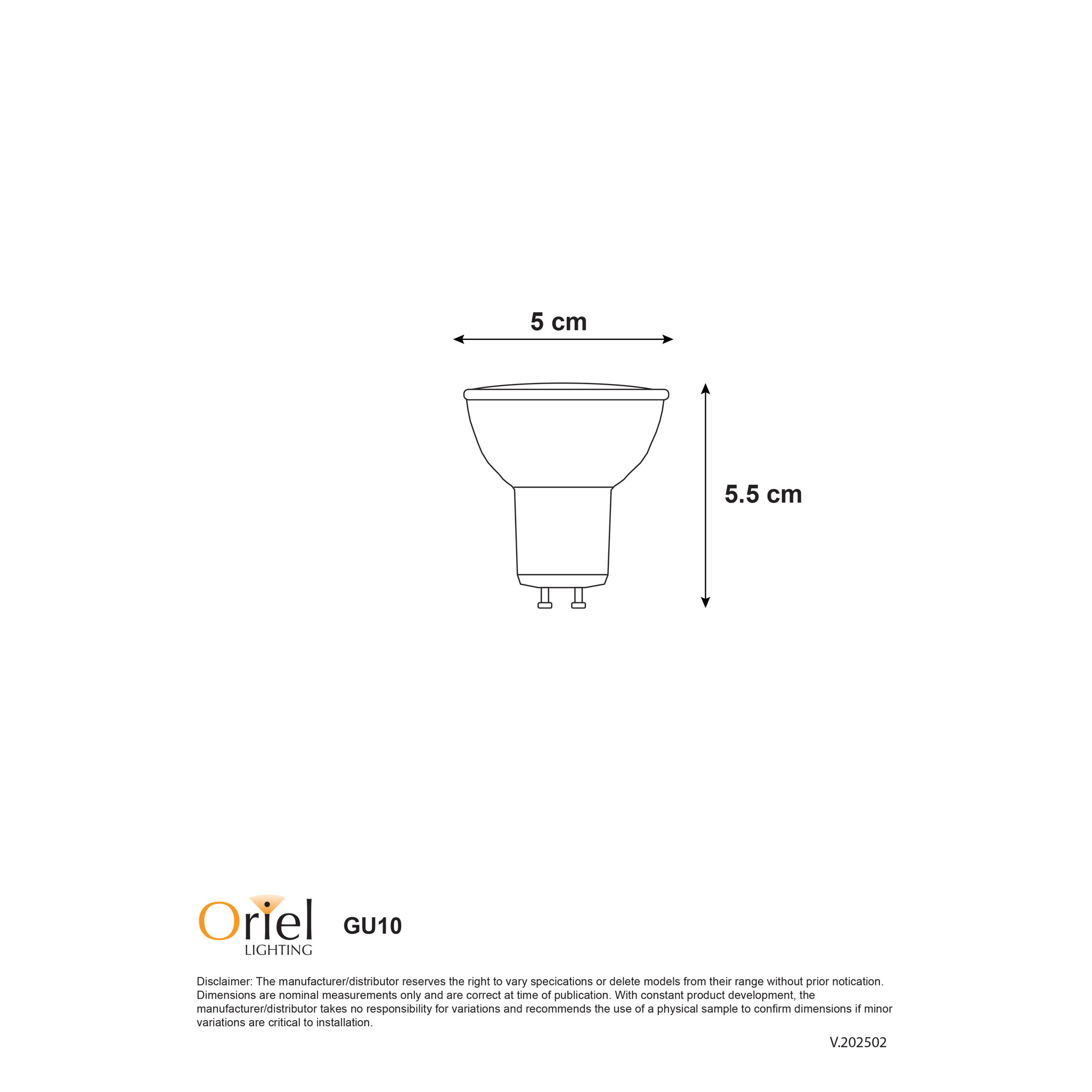 7W GU10 LED 60Deg 4000K - Image 3