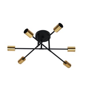 MUNA.6 BLACK + SATIN BRASS