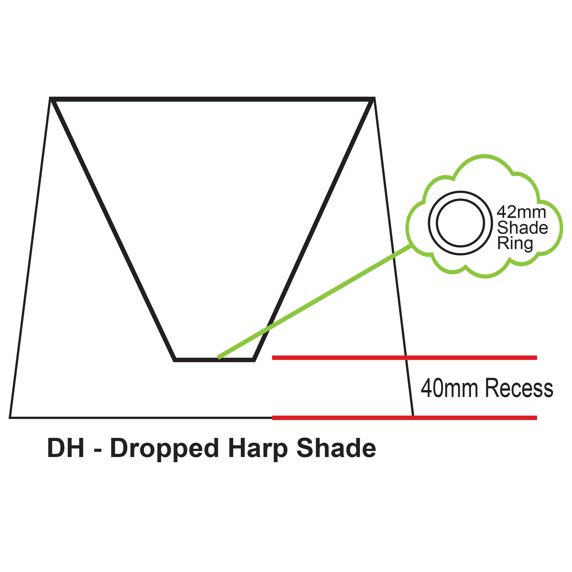 28cm Square Shade Silver - Image 2