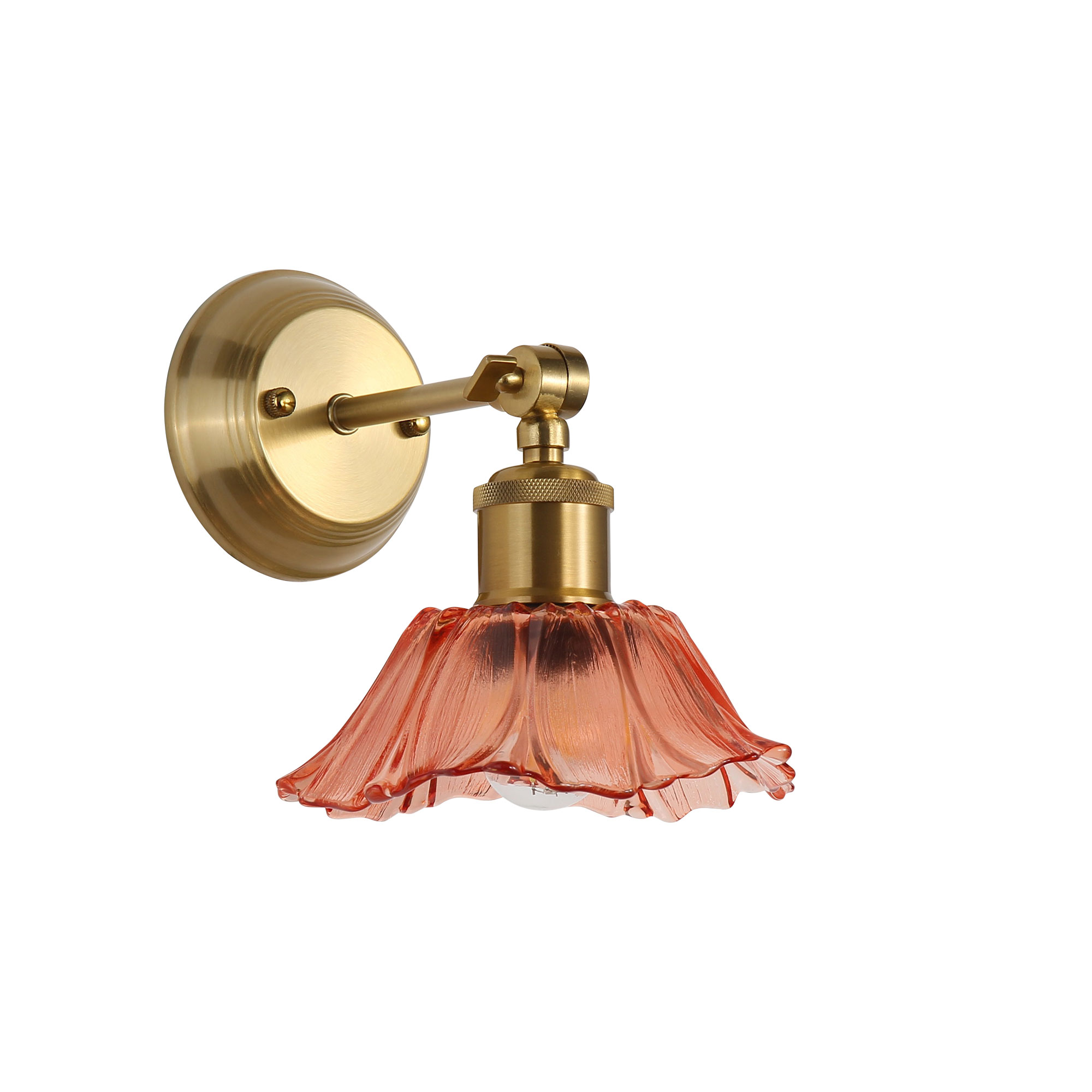 FLEUR PINK/SATIN BRASS