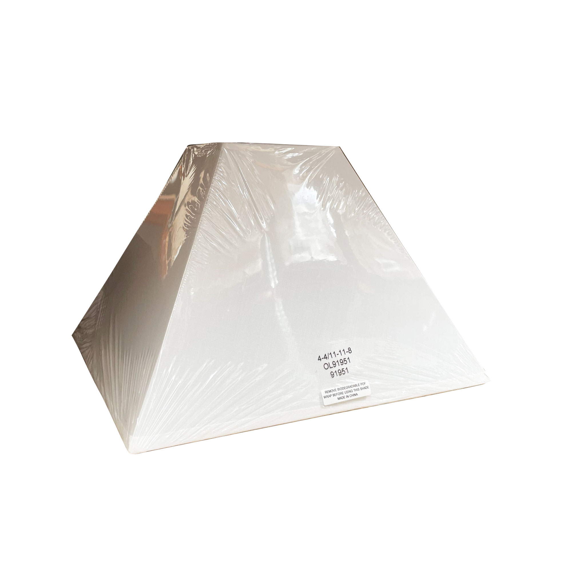28cm Square Shade White