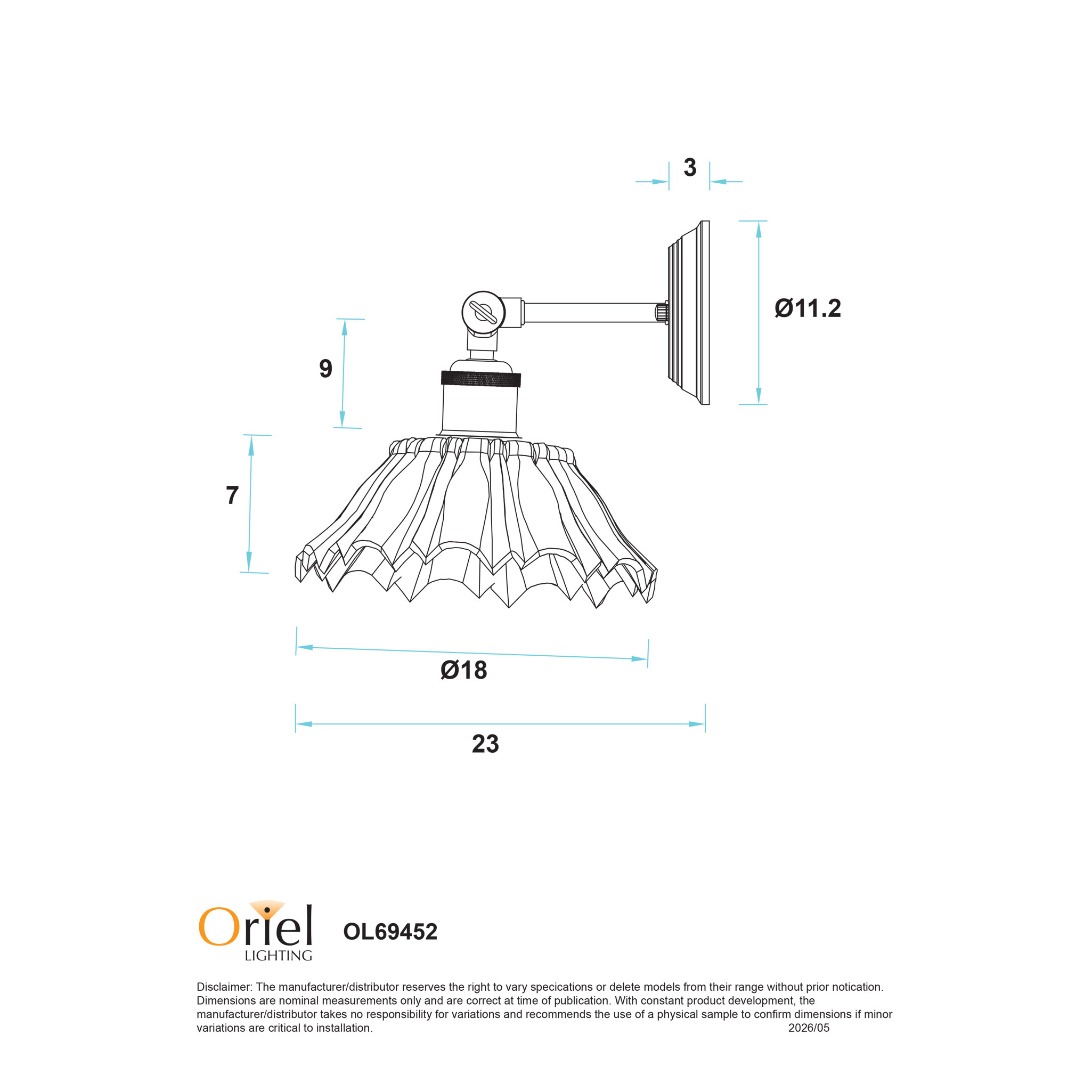 FLEUR CLEAR/SATIN BRASS - Image 4